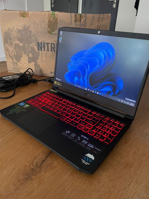 Laptop Acer Nitro 5 rtx3050ti ssd m2 512gb i5 11400h
