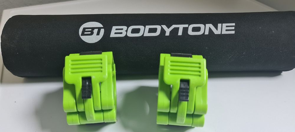 Bloqueador de disco Halterofilismo + Protetor Acolchoado para Barra