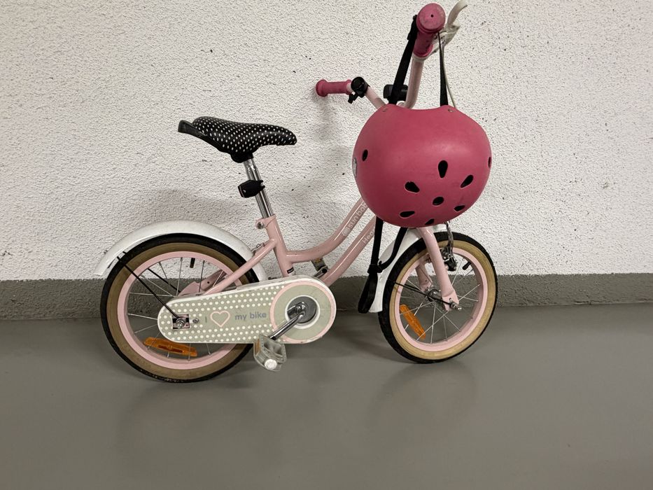 Sprzedam rower Sun Baby różowy 14 cali kask gratis