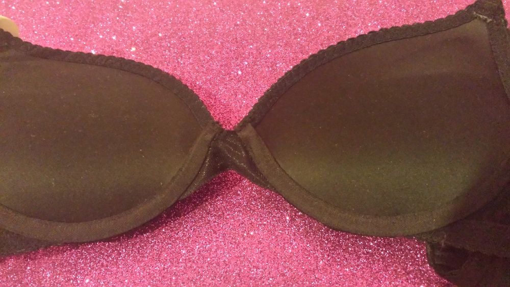 Soutien women'secret novo | maxi pushup | preto | seda | cetim brilho