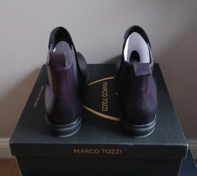 -40% Botki skórzane Marco Tozzi. R.39.