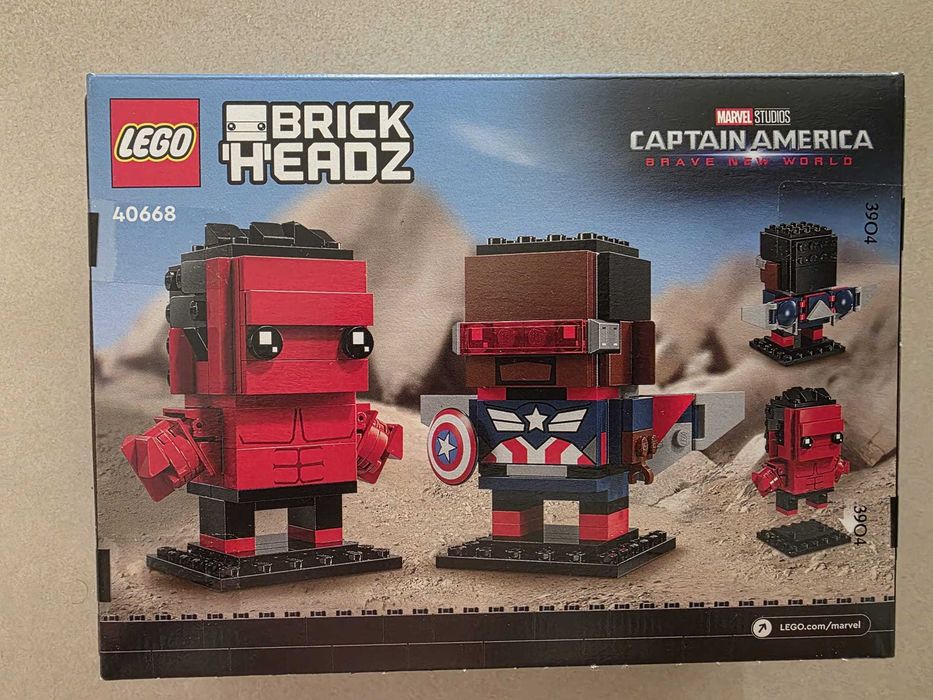 Lego 40668 Captain America & Red Hulk - Novo, Selado e Descontiuado