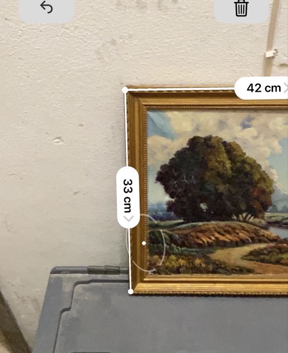 Quadro Óleo sobre tela “Natureza”