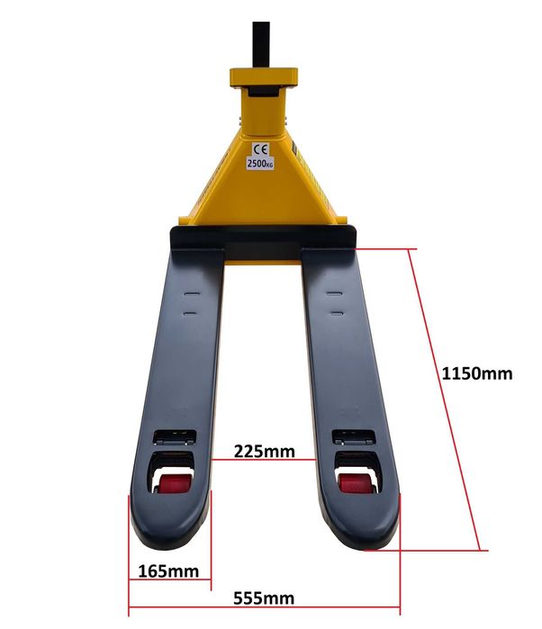 Wózek ręczny paletowy paleciak z wagą do palet KRAFTMANN 2500kg 115cm
