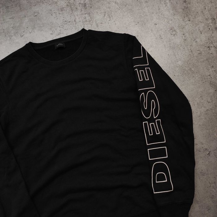 MĘSKA Bluza PREMIUM Czarna Duże Logo Rękaw Bawełna Elegancka Casual