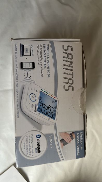 Medidor tensão arterial Sanitas SBM 67 Bluetooth (avariado)
