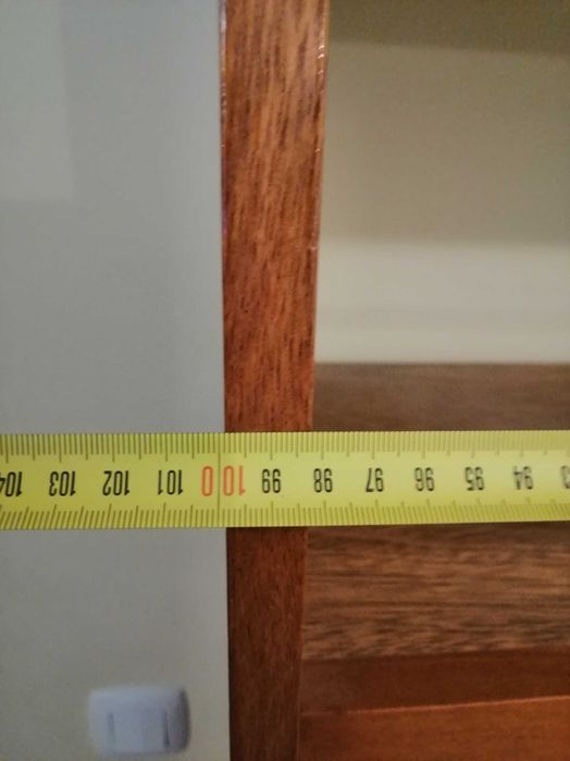 Estante de madeira de cerejeira 1,86cm altura x 1m largura x 33cm