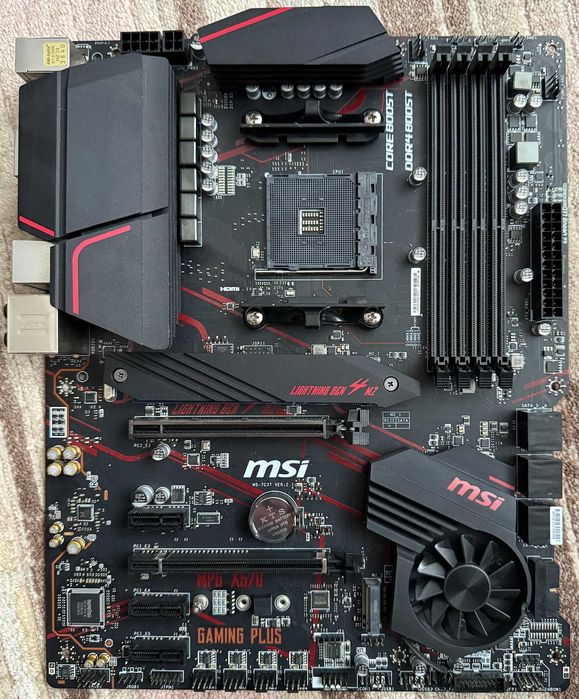MSI MPG X570 Gaming Plus + Asus ROG Strix B550 - F Gaming  socket AM4