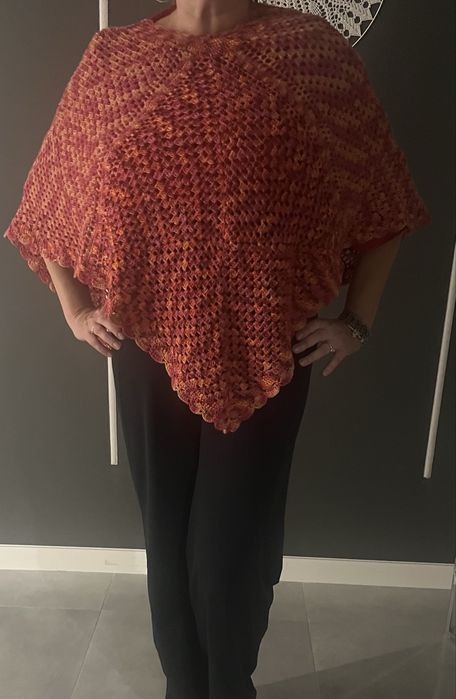 Ponczo handmade nakrycie