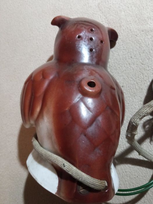 Lampka sowa  retro PRL-u lata 50.