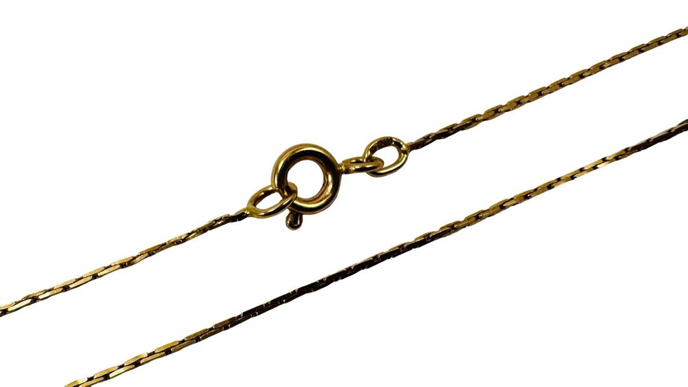 Złoty łańcuszek taśma próba 585 47cm 2,33g