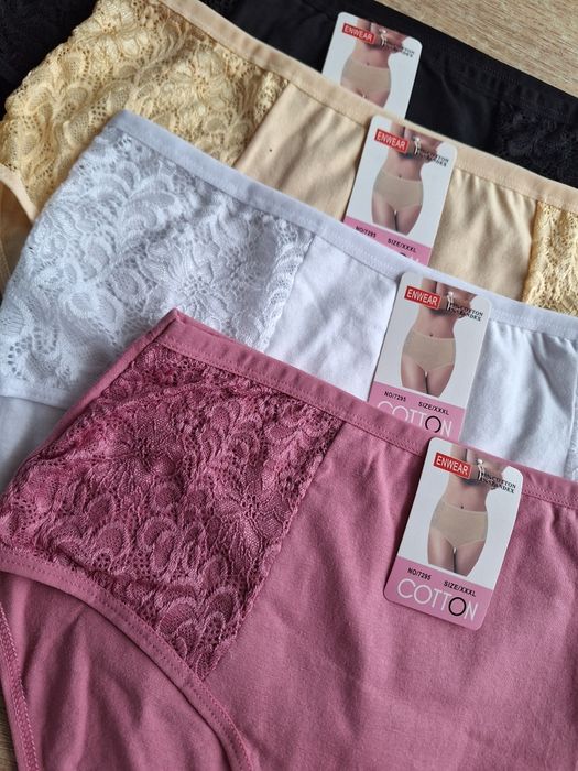 4x figi damskie 3XL bawelna