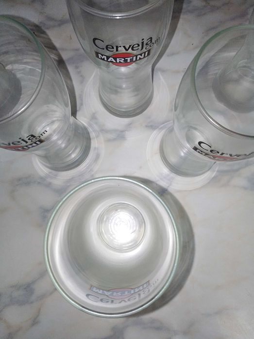 Set 6 copos Cerveja, Martini