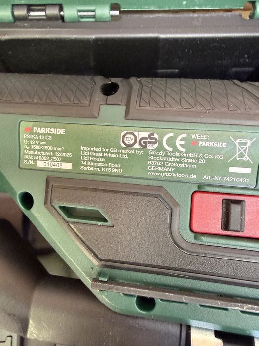 Акумуляторний лобзик PARKSIDE PSTKA 12 C3