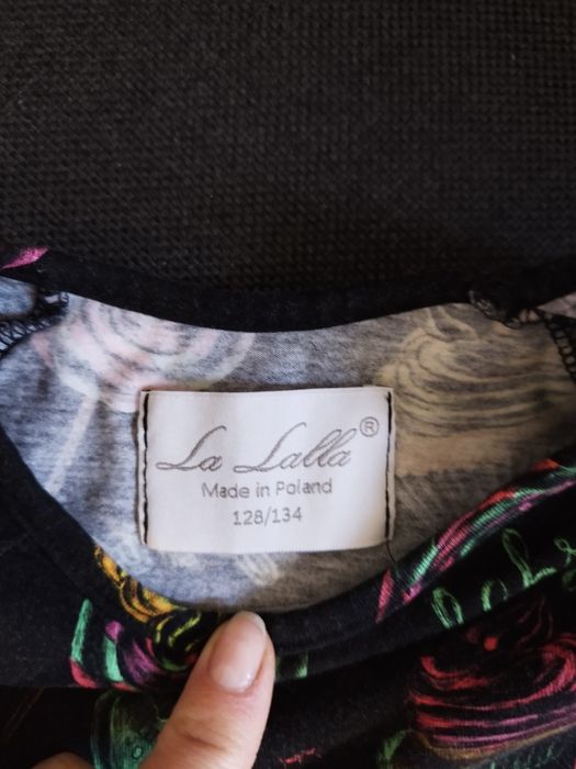 Zestaw komplet spódniczka i bluzka rozmiar 128-134 stan idealny