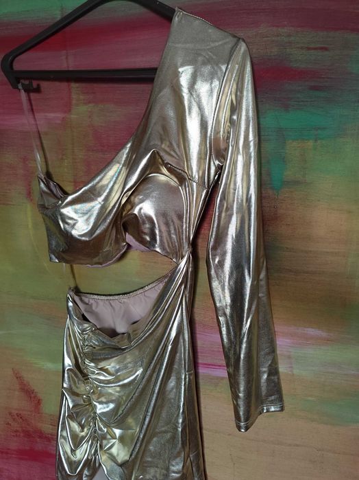 Roupas tamanho s vestido dourado