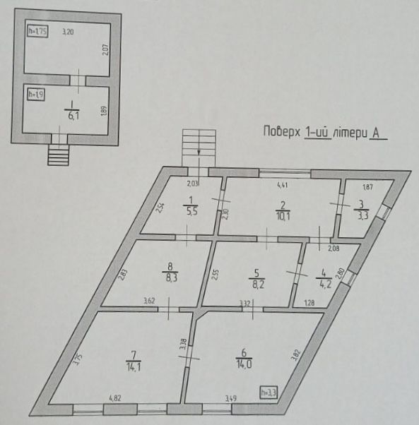 Будинок з потенціалом під житло чи бізнес рн вул. Руськоі