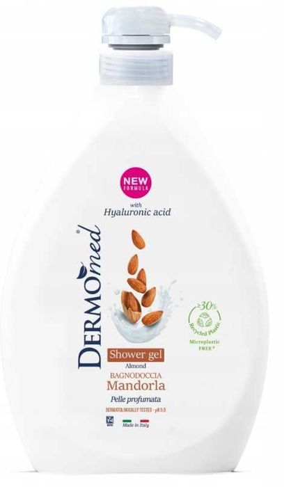 DERMOMED Mydło w Płynie z Pompką do Rąk i Ciała Migdałowe 1000 ml