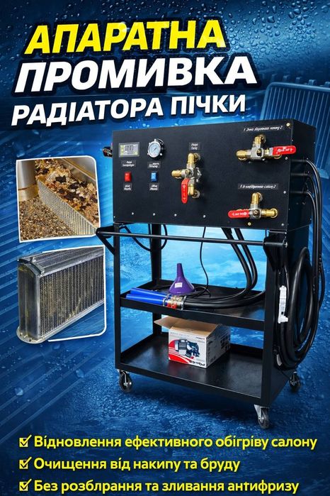 Чистка радіатора пічки авто,сервіс автокондиціонера