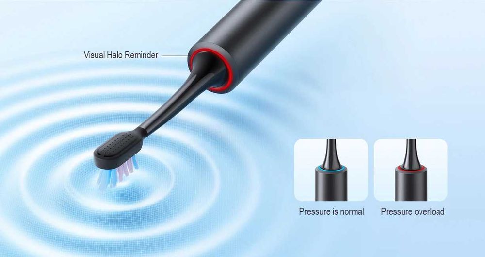 Xiaomi Mijia T501 Electric Toothbrush IPX8 2 насадки зубна щітка