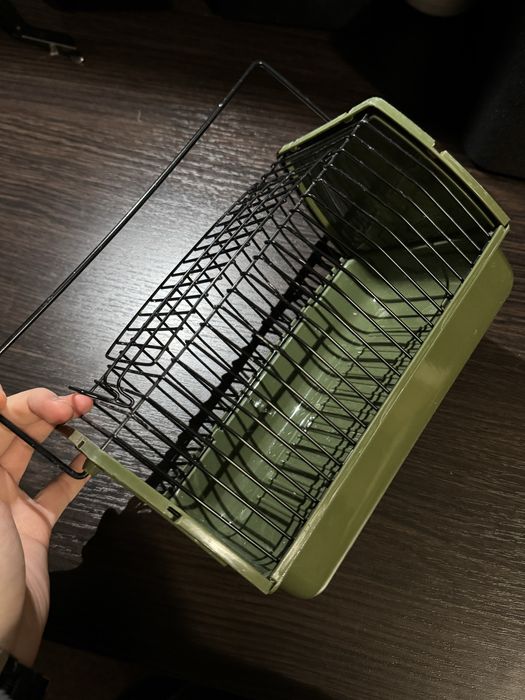 Клітка для тварин, маленька, олива