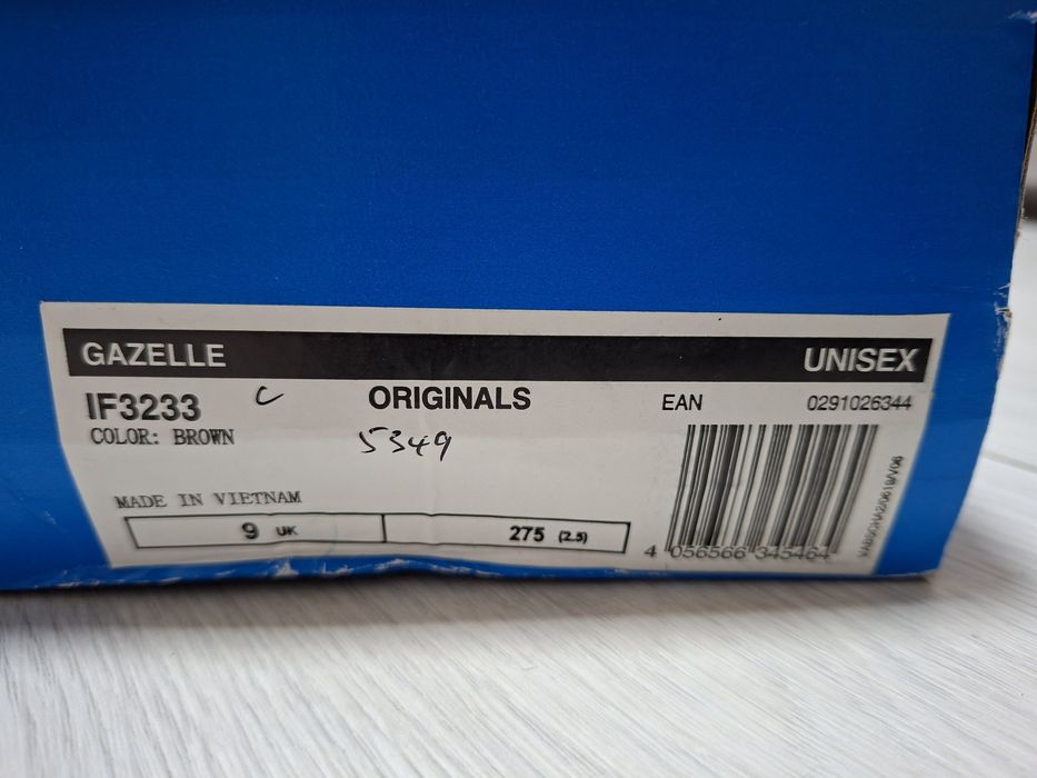 Кеди Adidas  Gazelle 43р. 27,5см