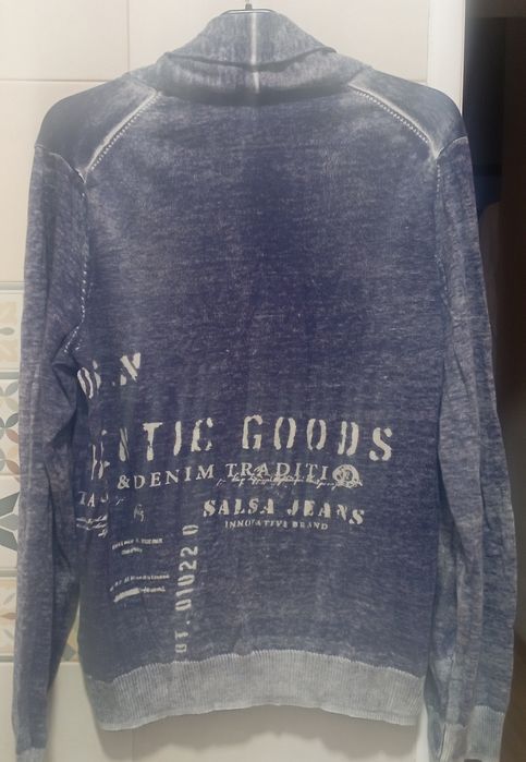 Malha  azul marinho com letras branca, Salsa Jeans