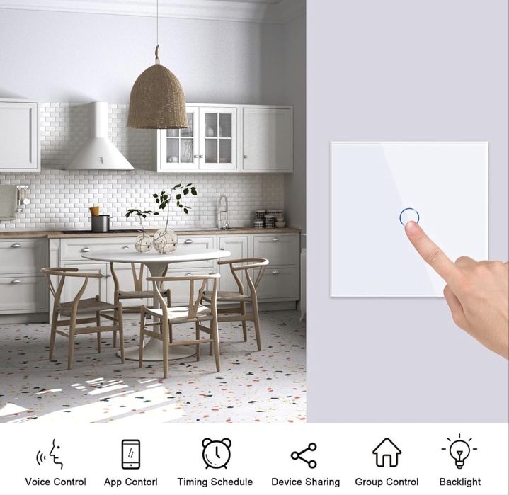 2 Interruptores de luz tátil inteligente