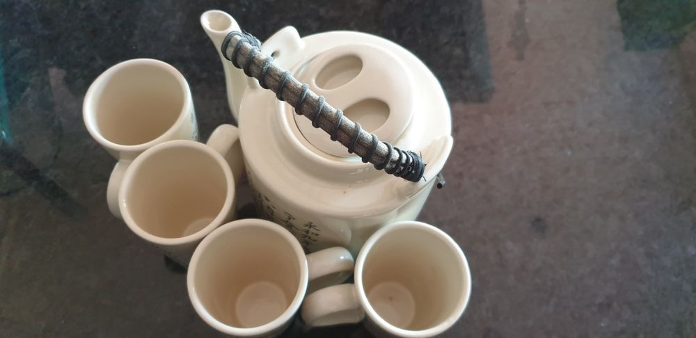 Serviço de chá motivos chineses