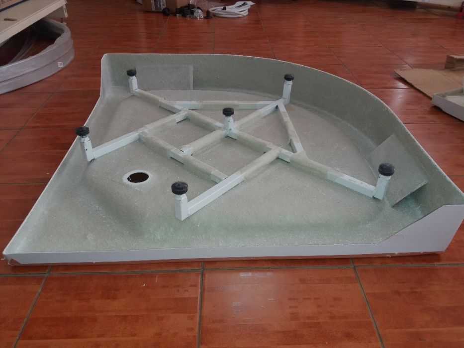 Душова кабіна 90х90см скло сіре з низьким піддоном