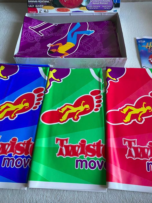 6 mat do zabawy Twister gra rodzinna Hannah Montana