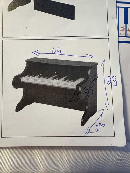 Mini pianino drewniane Zippy