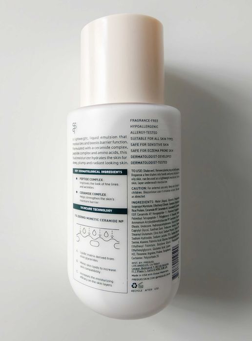Prequel Half & Half Peptides + Ceramides Fluid Moisturizer 168ml – NOWY