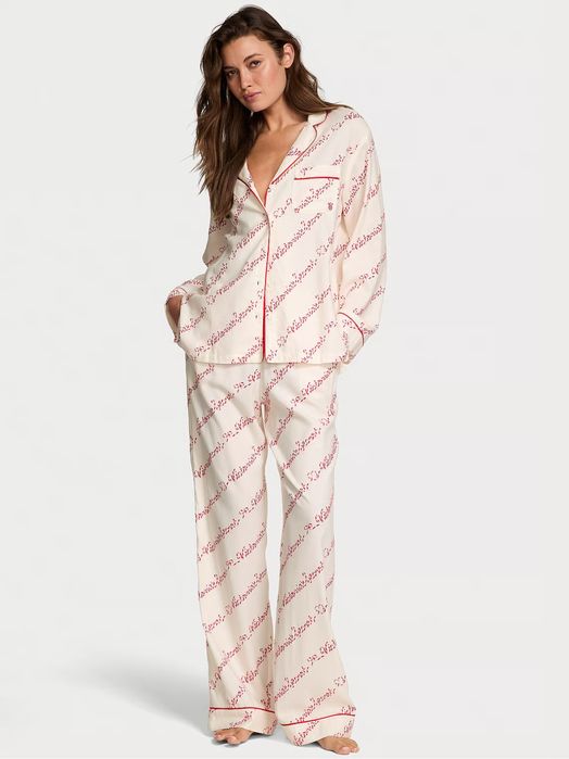 VICTORIA'S SECRET Cotton Flannel Long Pajama Set Розмір С