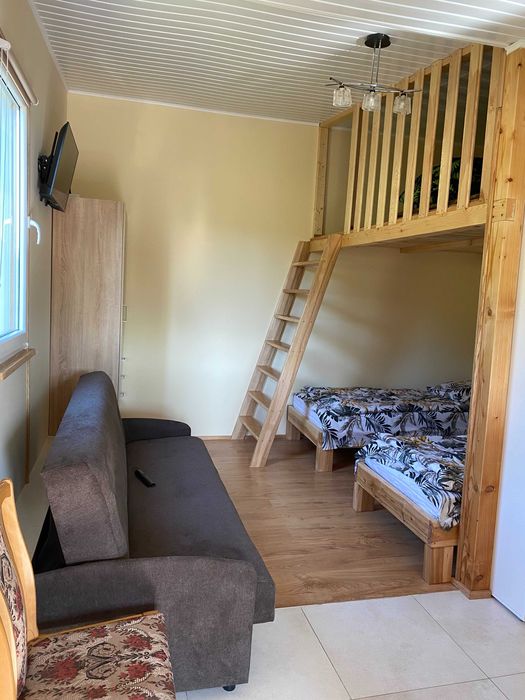 Domek z balią/jacuzzi nad jeziorem na mazurach