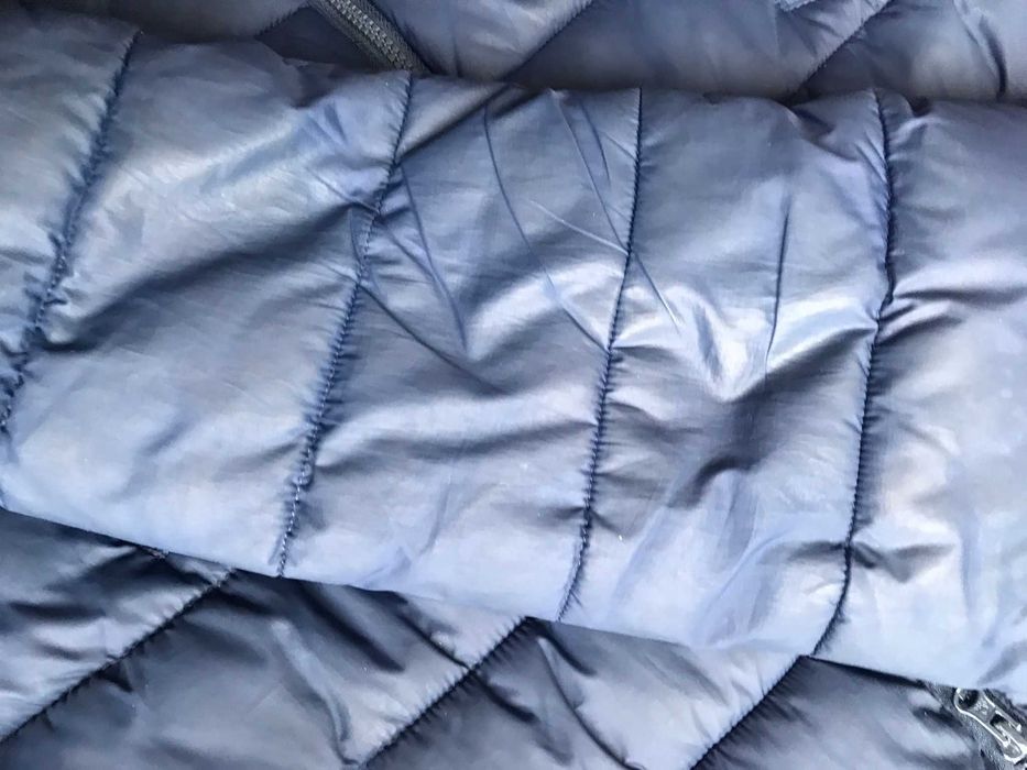 Casaco azul acolchoado com capuz para rapaz, Benetton