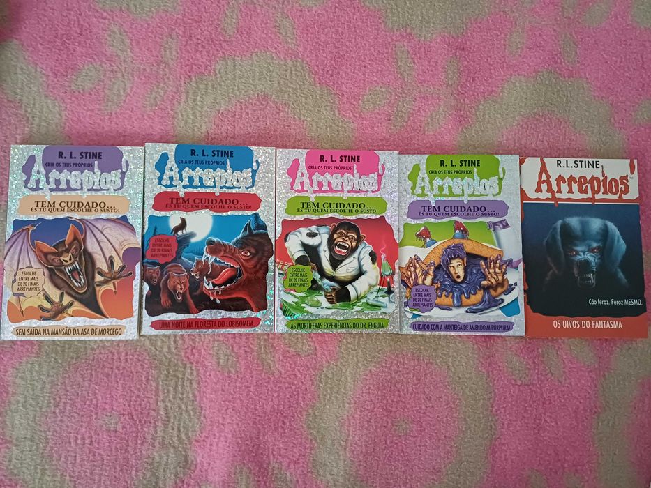 Conjunto de 29 Livros juvenis (Bando dos Quatro, Os Cinco, Uma Aventura, Arrepios, etc)