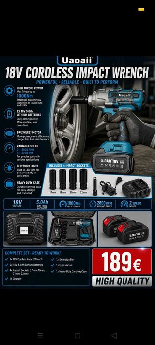 Chave Impacto Pro.189€. Oportunidade