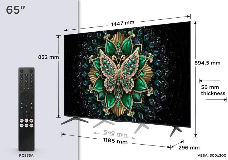 Телевізор TCL QD-Mini LED 65C6K
