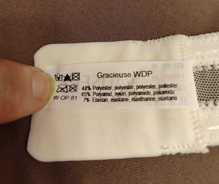55% TANIEJ ekskluzywny biustonosz marki Valisere model Gracieuse WDP odpinane ramiączka rozmiar 80B