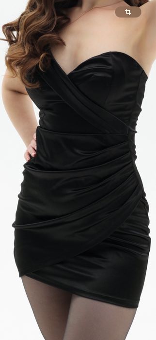 Шовкова чорна сукня one by one ivina boutique mbocharova papaya