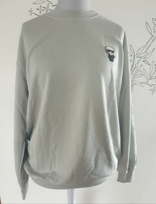 Bluza XXL męska long szara Karl