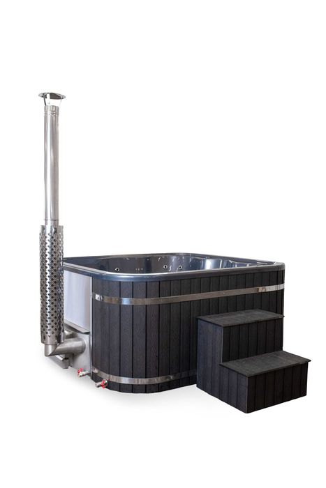 JACUZZI OGRODOWE JAKUZZI BALIA ogrodowa PREMIUM jacuzzi LED piec termopokrywa ruska bania