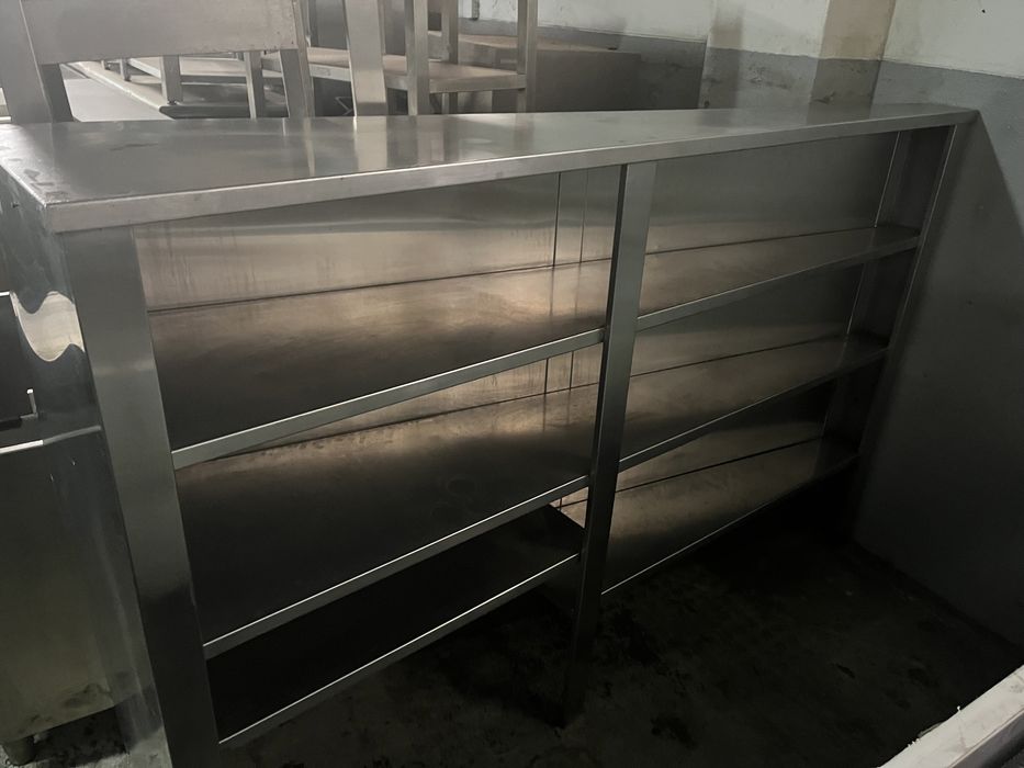 Escaparate Móvel em inox com 2.20mt