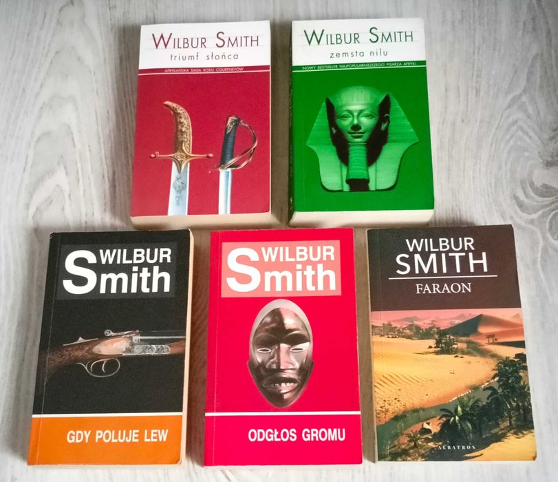 Wilbur Smith Triumf słońca Zemsta Nilu Faraon Odgłos gromu Gdy poluje