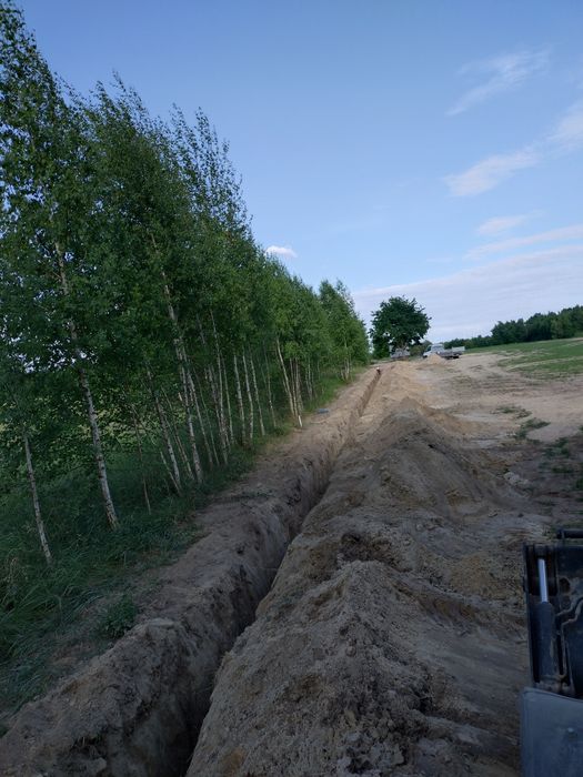 Usługi koparko ładowarką minikoparką prace ziemne