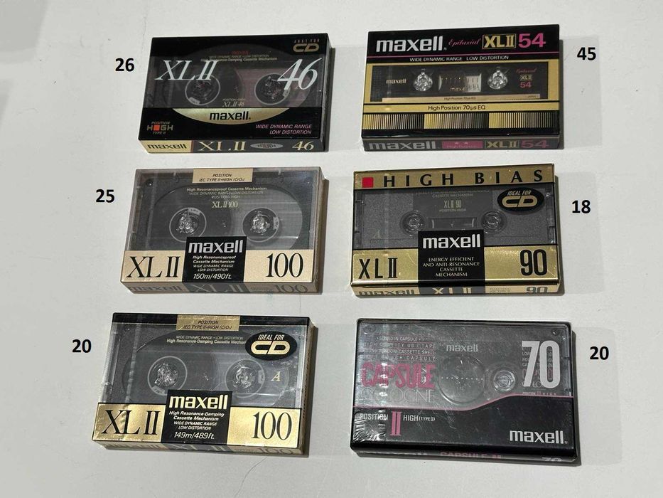 Аудио кассета Maxell XL II XL I XLII-S Япония касета 77 80 82 84