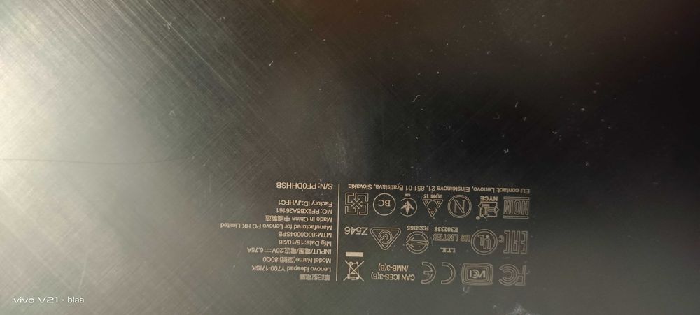 Laptop Gamingowy Lenovo ideapad y700-17ISK