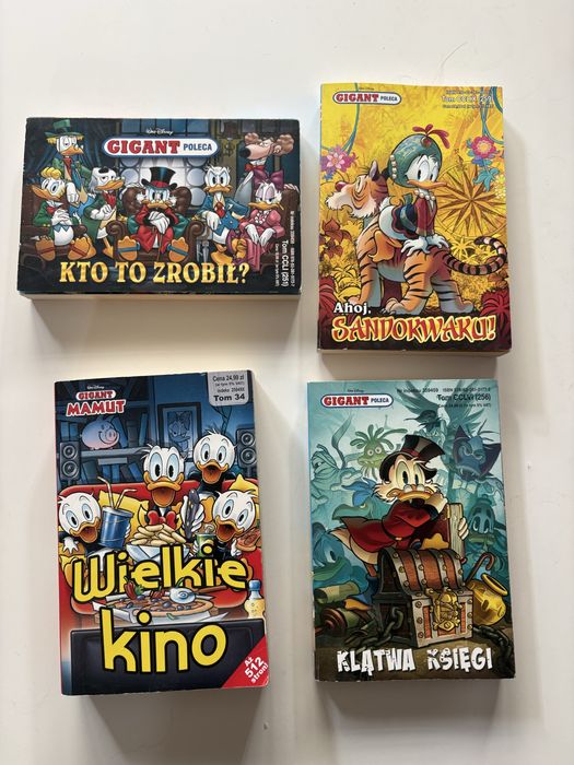 Zestaw ksiażek kaczor donald