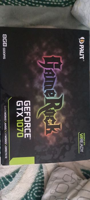 Karta Graficzna używana GTX 1070 PALLIT GAMEROCK 8Gb